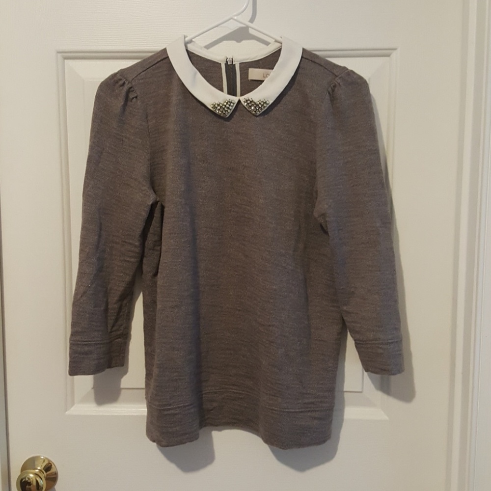 LOFT Peter Pan Collar Top